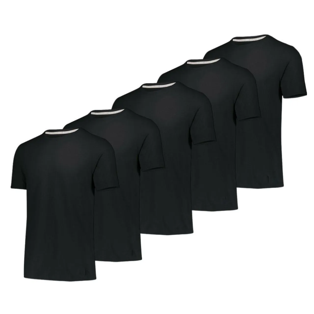 5-Pack: Men's Moisture-Wicking Active Athletic Performance Tees