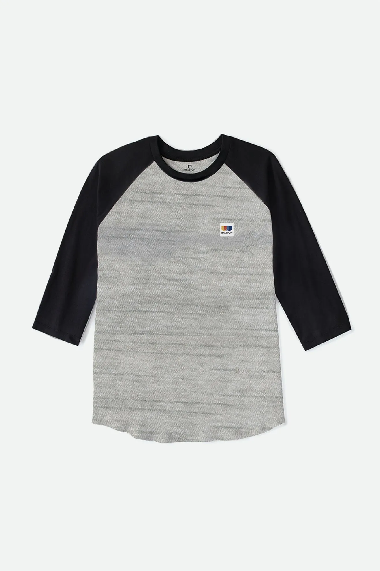 Alton S/S Raglan Knit - Heather Grey/Black