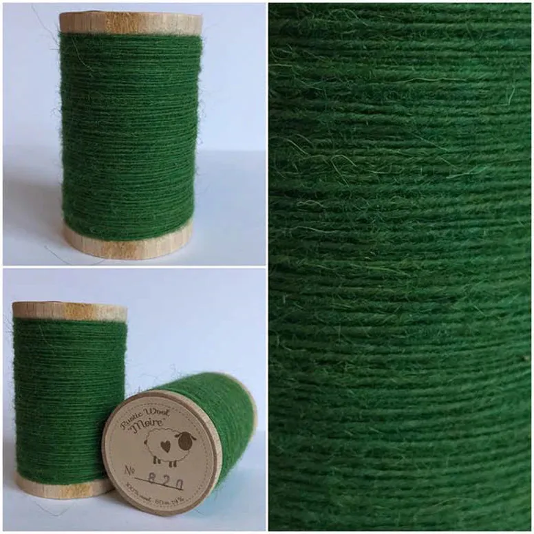 AVOCADO GREEN Hand Dyed Wool Bundle for Wool Applique and Rug Hooking
