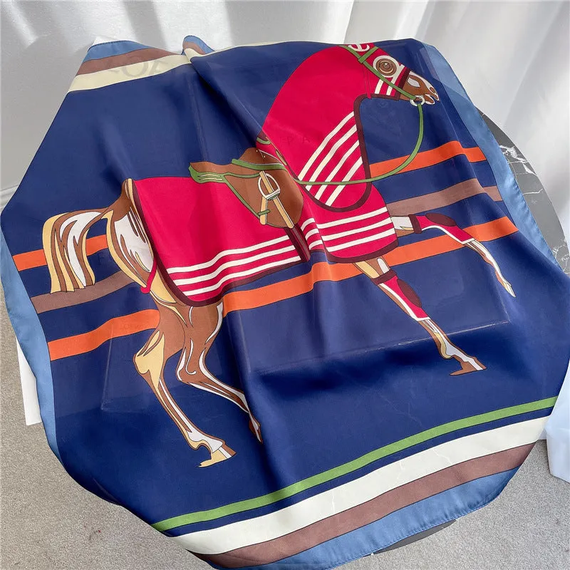 AWST Int'l Classic Equestrian Silky Scarf
