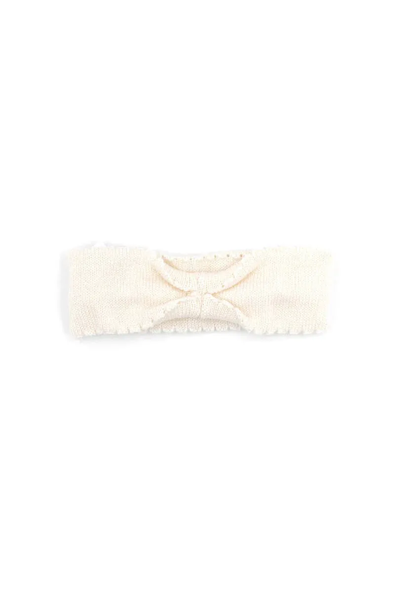 Bamboom Fascetta per capelli linea Knitted Bianco 31