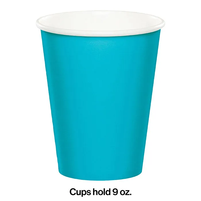 Bermuda Blue Hot/Cold Paper Cups 9 Oz (24/Pkg)