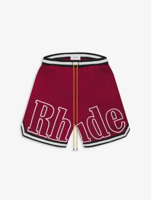 Bermuda Rhude Basketball Swin Trunks Vermelha