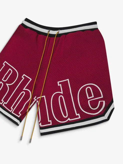 Bermuda Rhude Basketball Swin Trunks Vermelha