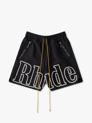 Bermuda Rhude Court Logo Preta