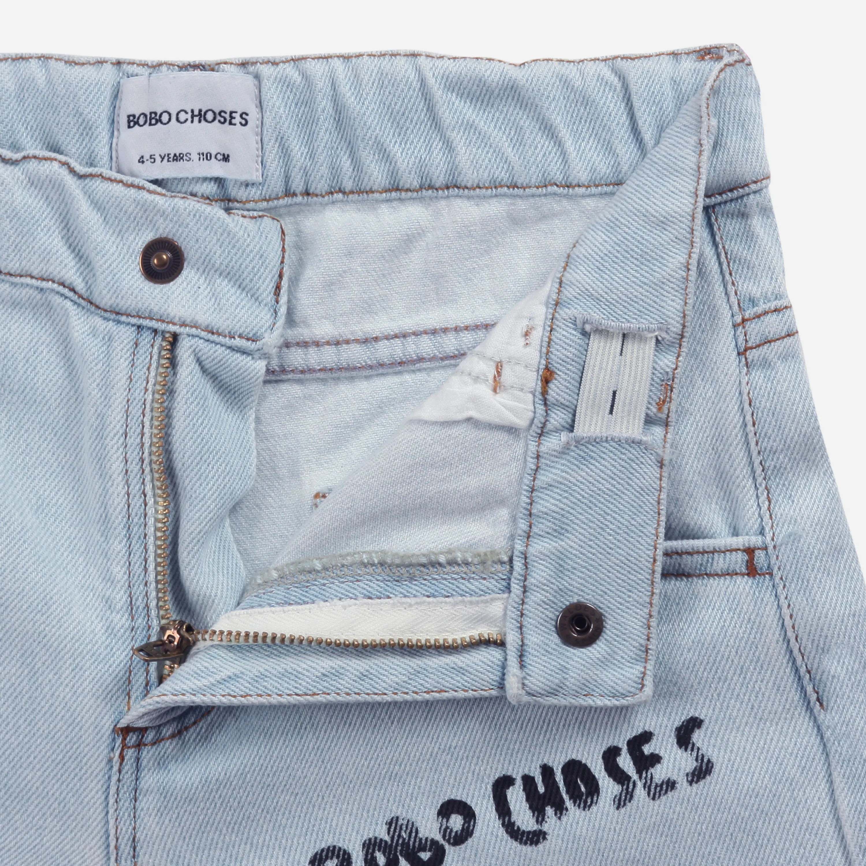 Bobo Choses B.C colors denim bermuda shorts