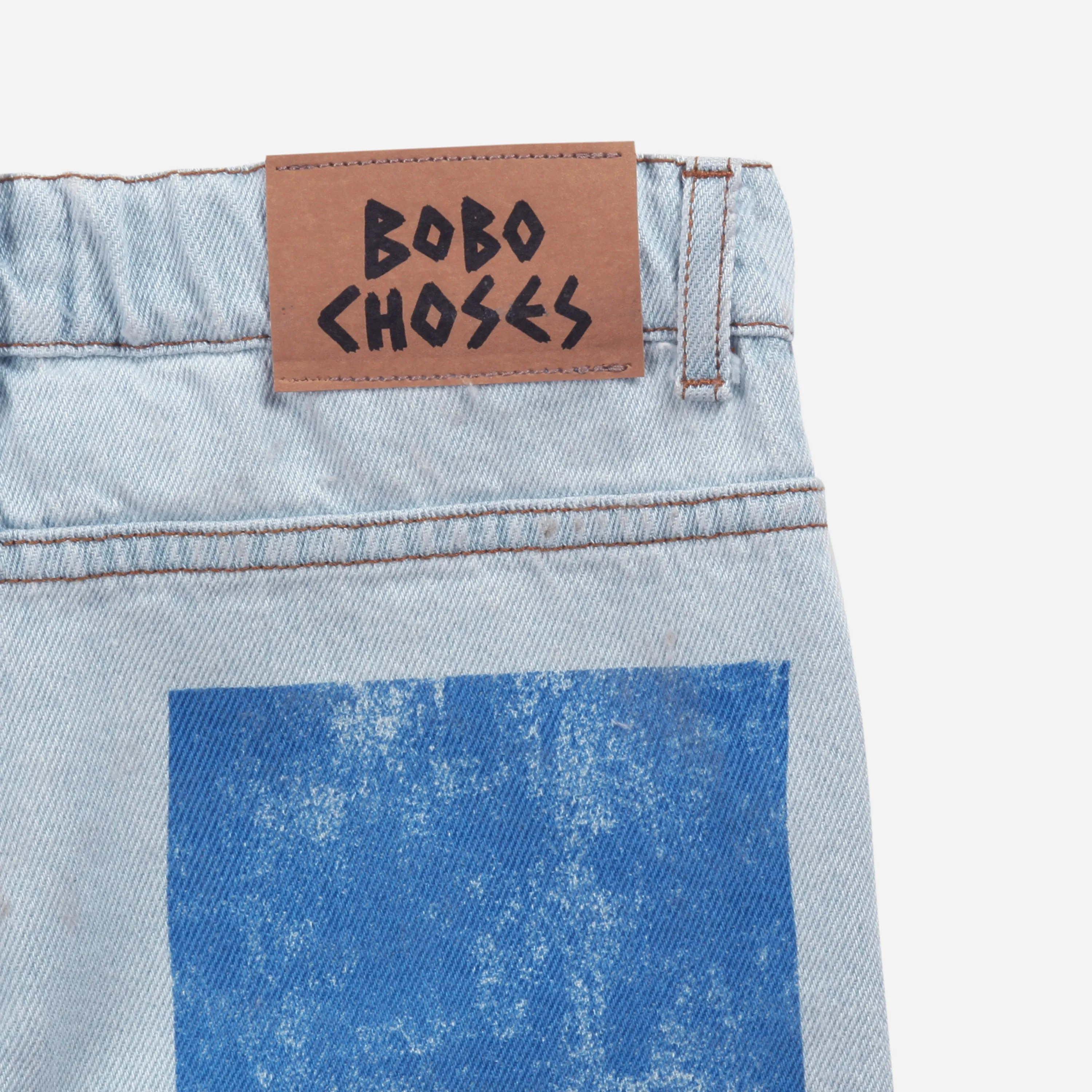 Bobo Choses B.C colors denim bermuda shorts