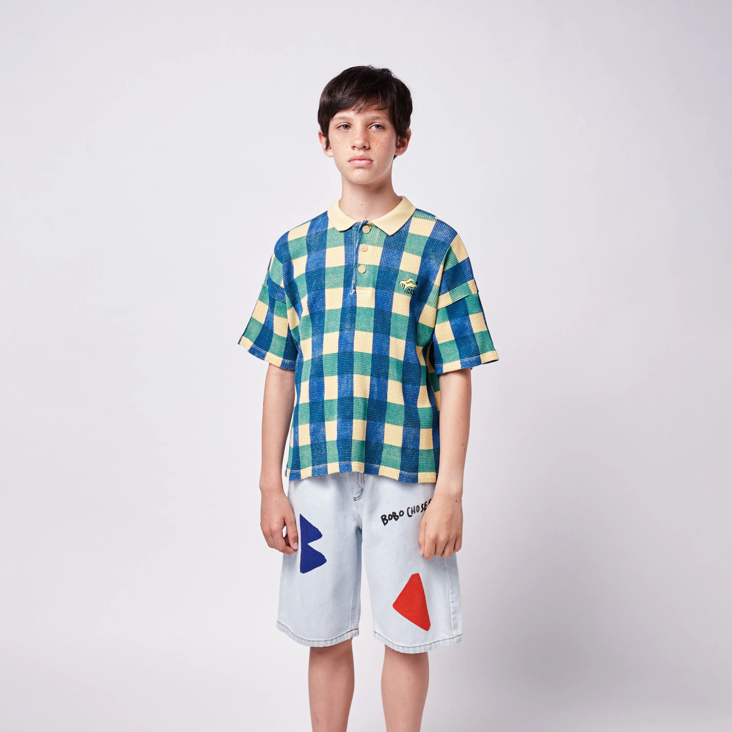 Bobo Choses B.C colors denim bermuda shorts