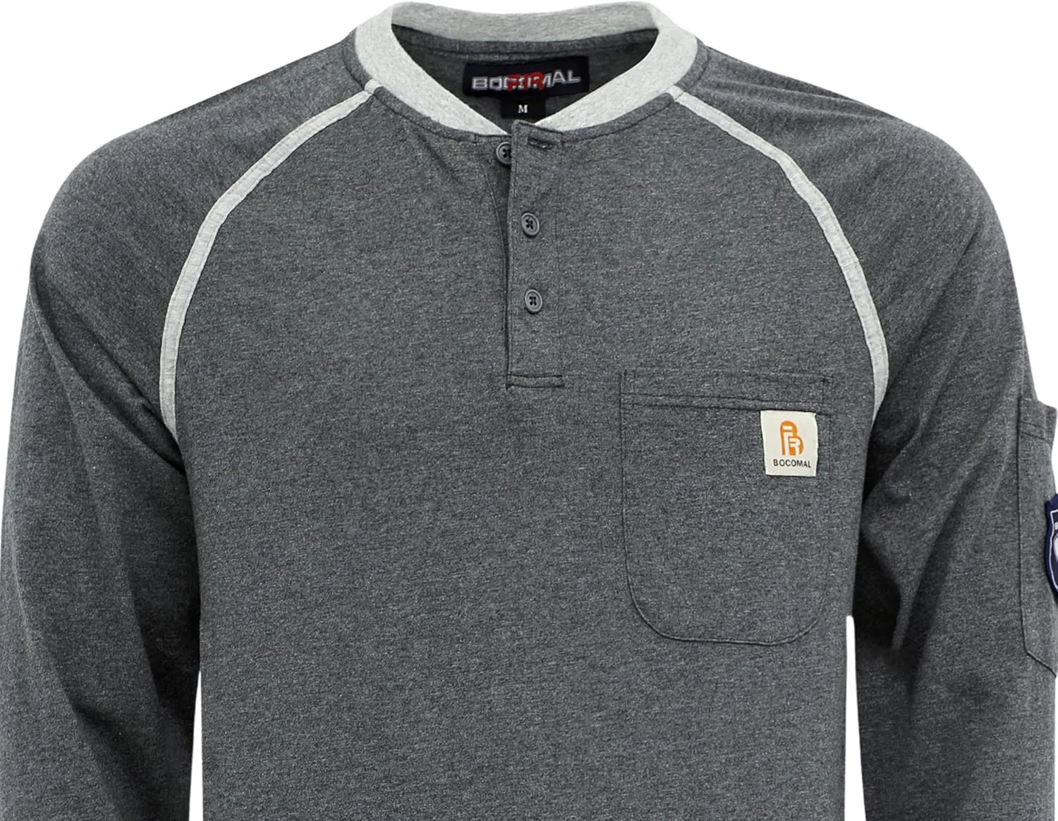 BOCOMAL FR Shirts 5.5oz Light Weight Henley and Short Sleeve Flame Resistant/Fire Retardant Clothing Shirt