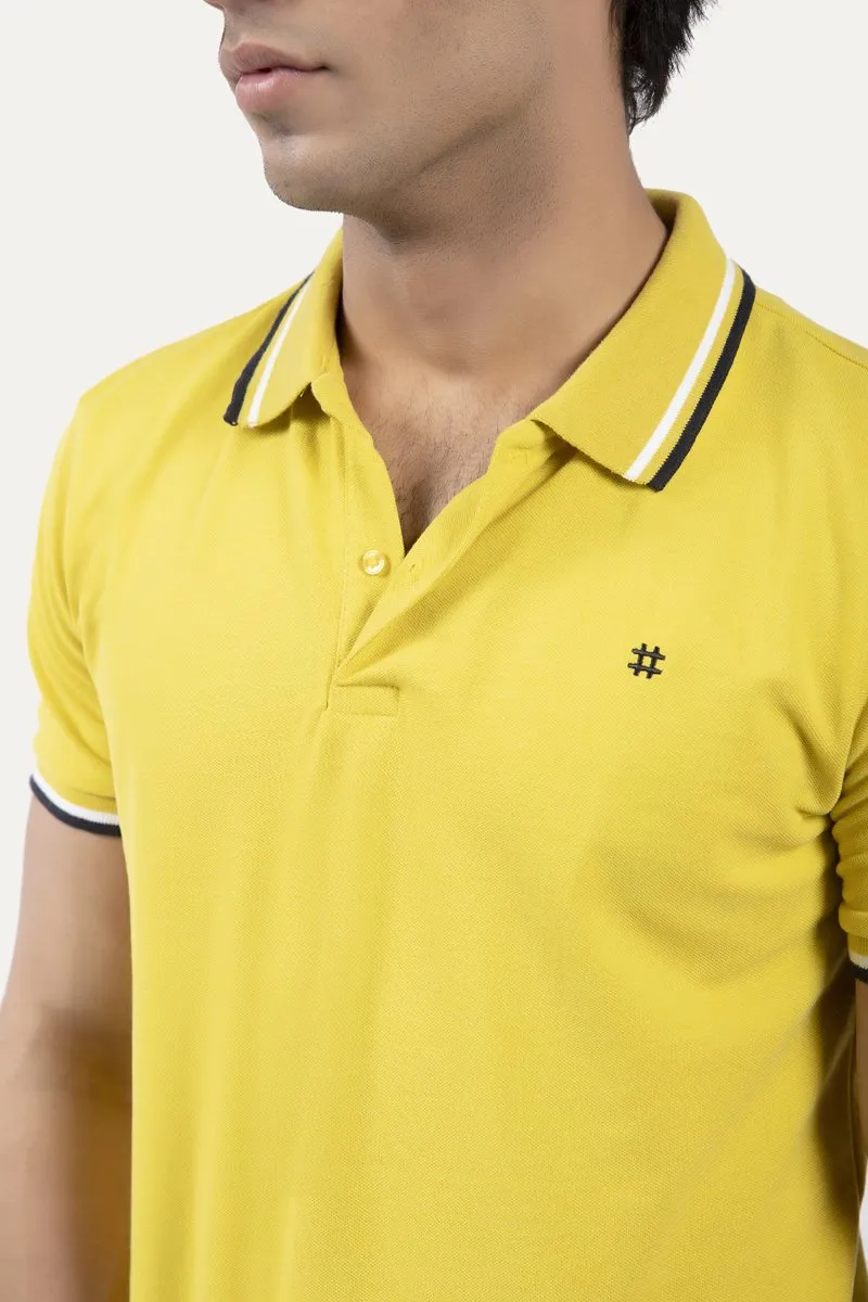 Buttoned Collar Polo Shirt