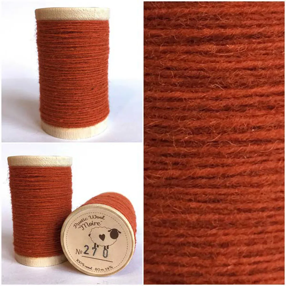 CANTALOUPE Hand Dyed Fat EIGHTH Wool Fabric for Wool Applique and Rug Hooking