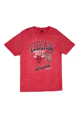Chicago Bulls Graphic Acid Wash Tee