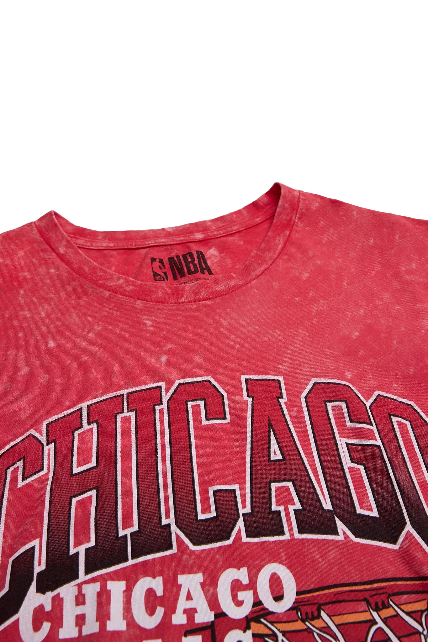 Chicago Bulls Graphic Acid Wash Tee