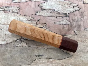 Custom Japanese Knife Handle - Cherry and rosewood