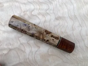 Custom Japanese Knife Handle - Elm burl