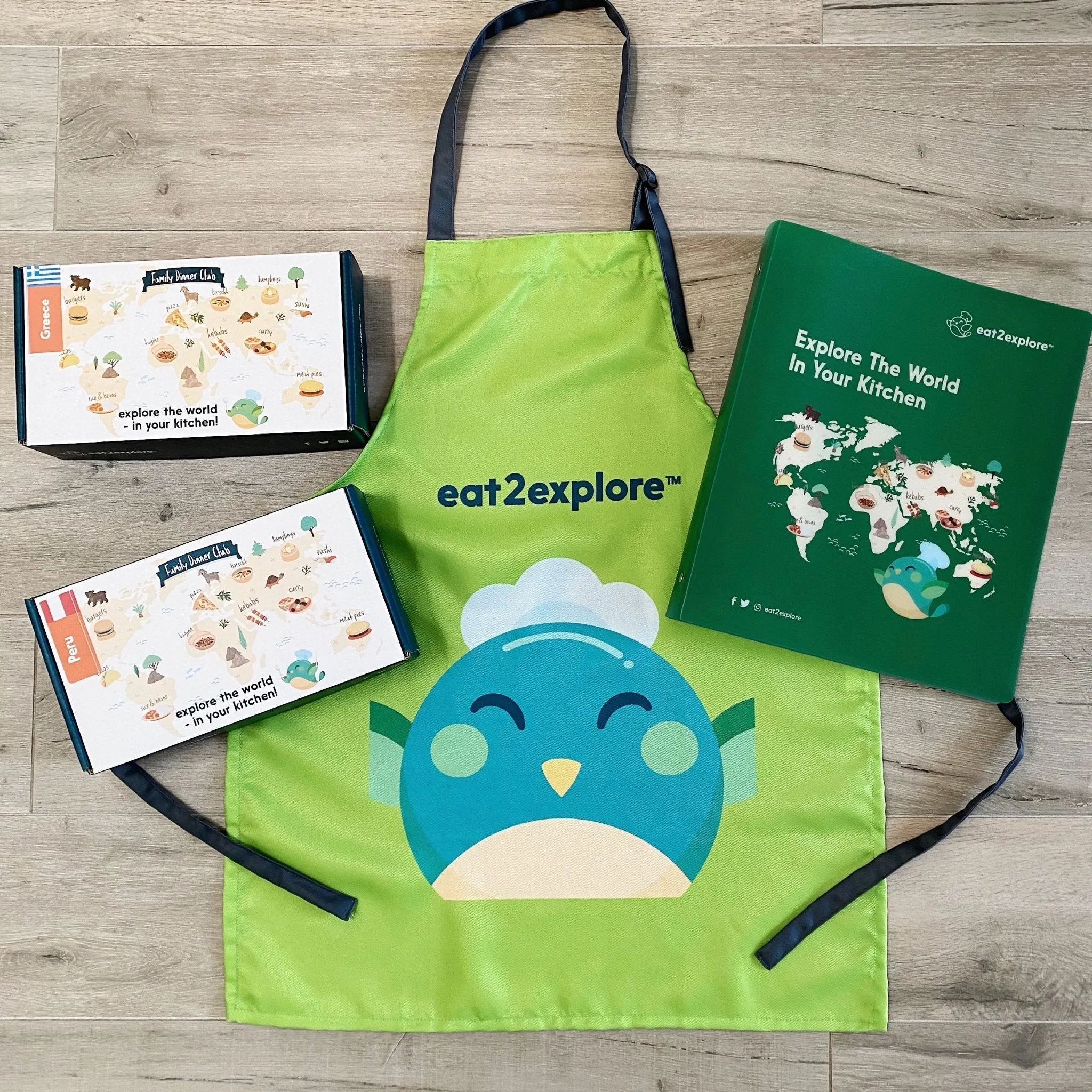 eat2explore kids apron