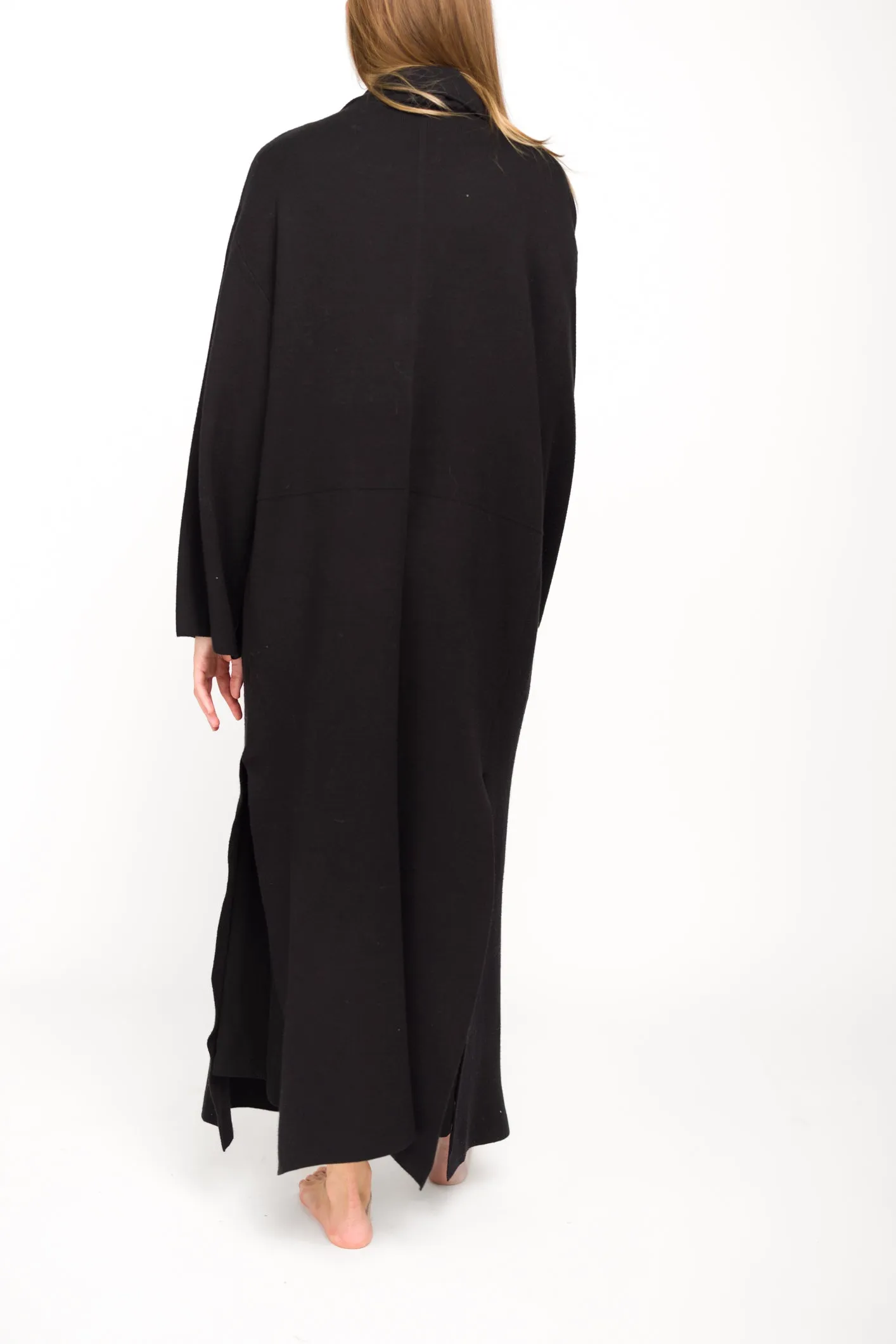 Elsa Sweater Coat in Black