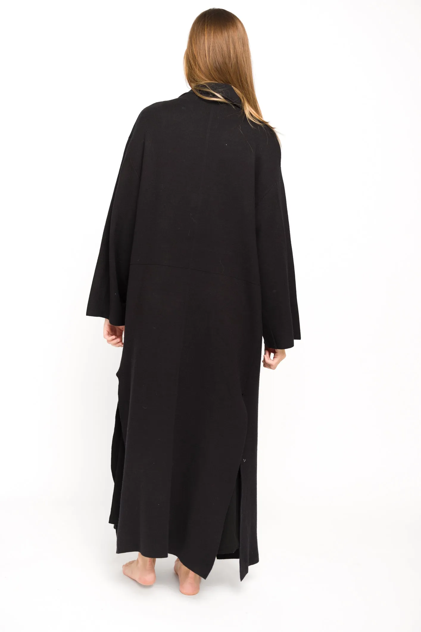 Elsa Sweater Coat in Black