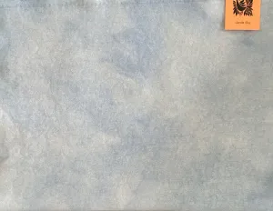 GENTLE BLUE SKY Hand Dyed Fat EIGHTH Wool Fabric for Wool Applique and Rug Hooking