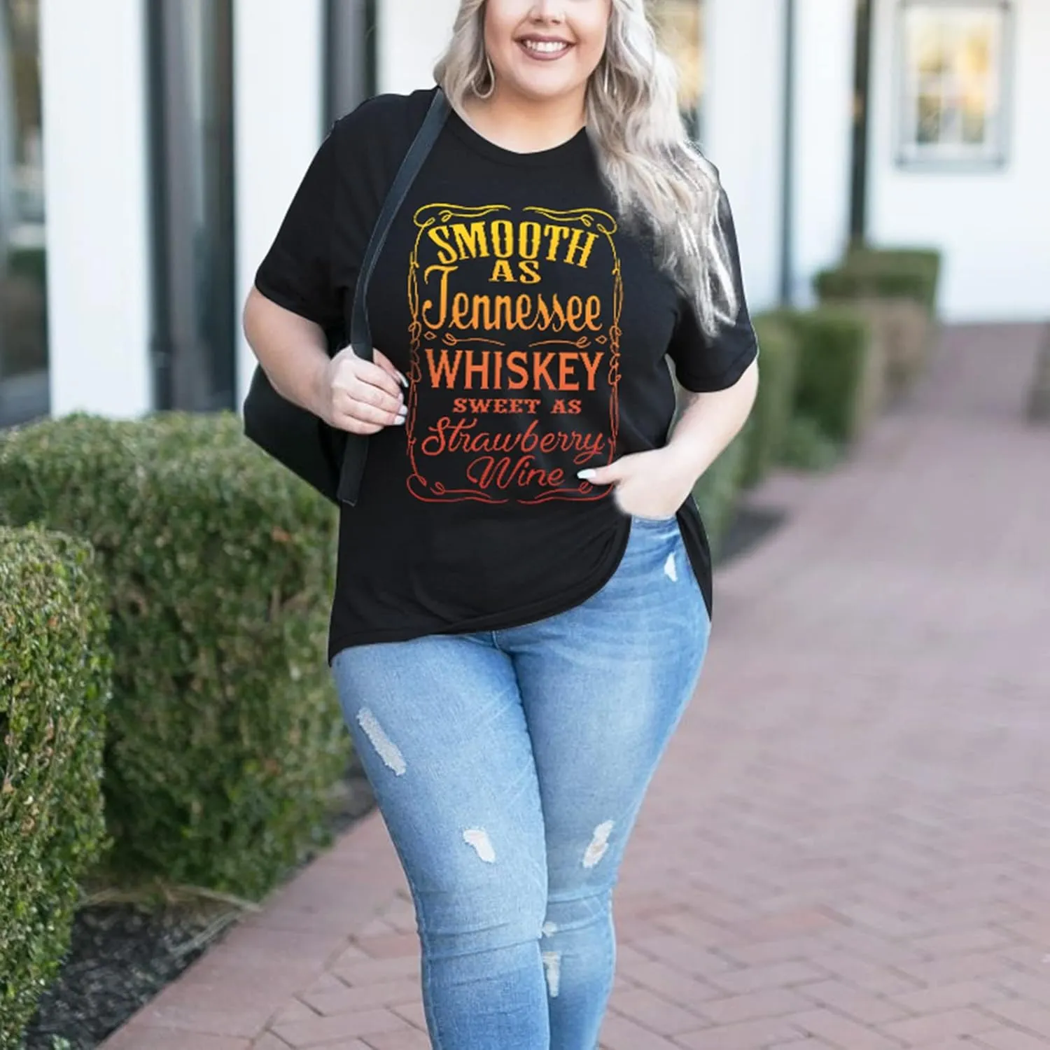 HDLTE Plus Size Womens Country Shirts Funny Western Graphic Tees Short Sleeve Flower Tops Blouses Casual Summer T-Shirt
