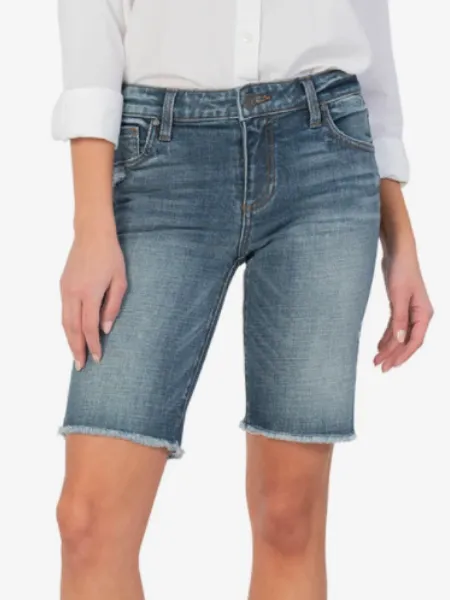 Kut Sophie Bermuda Fray Hem Shorts