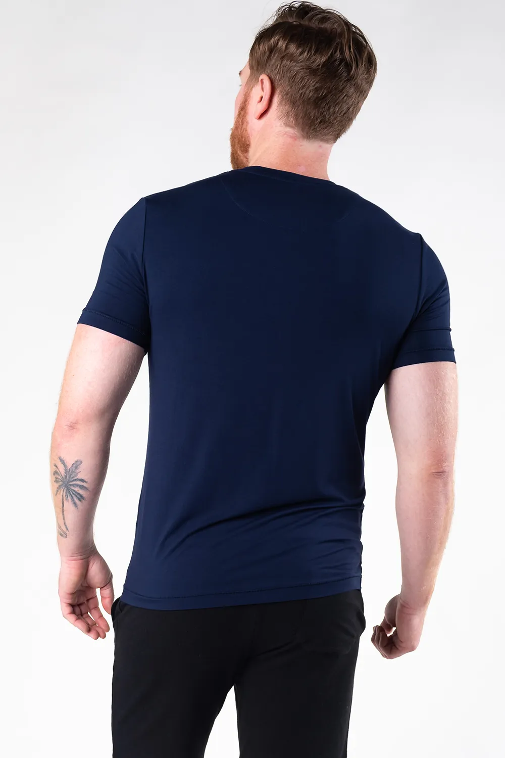 Lawrence Crew Neck Bamboo Tee - Ink