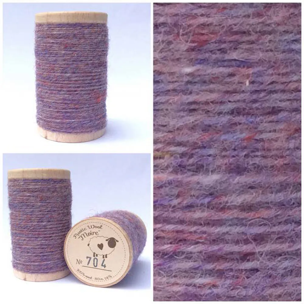 LILAC Hand Dyed Fat QUARTER Wool Fabric for Wool Applique and Rug Hooking