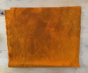 MARMALADE Hand Dyed HALF YARD Wool Fabric for Wool Applique and Rug Hooking