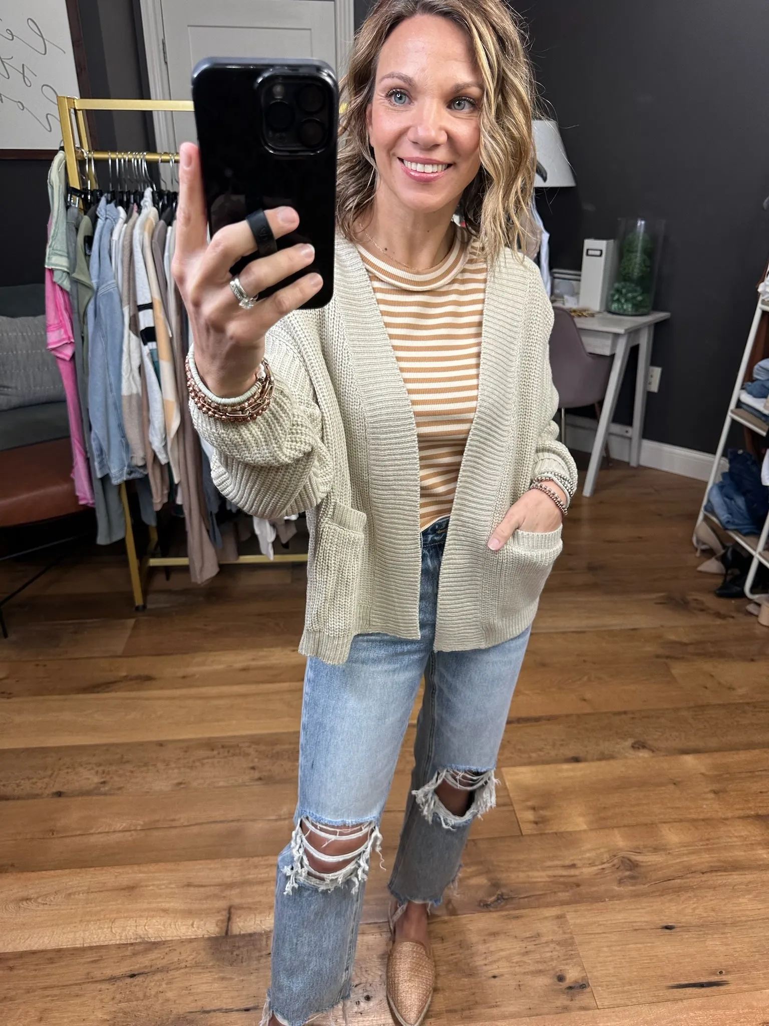 Occupy My Mind Pocket Cardigan - Multiple Options