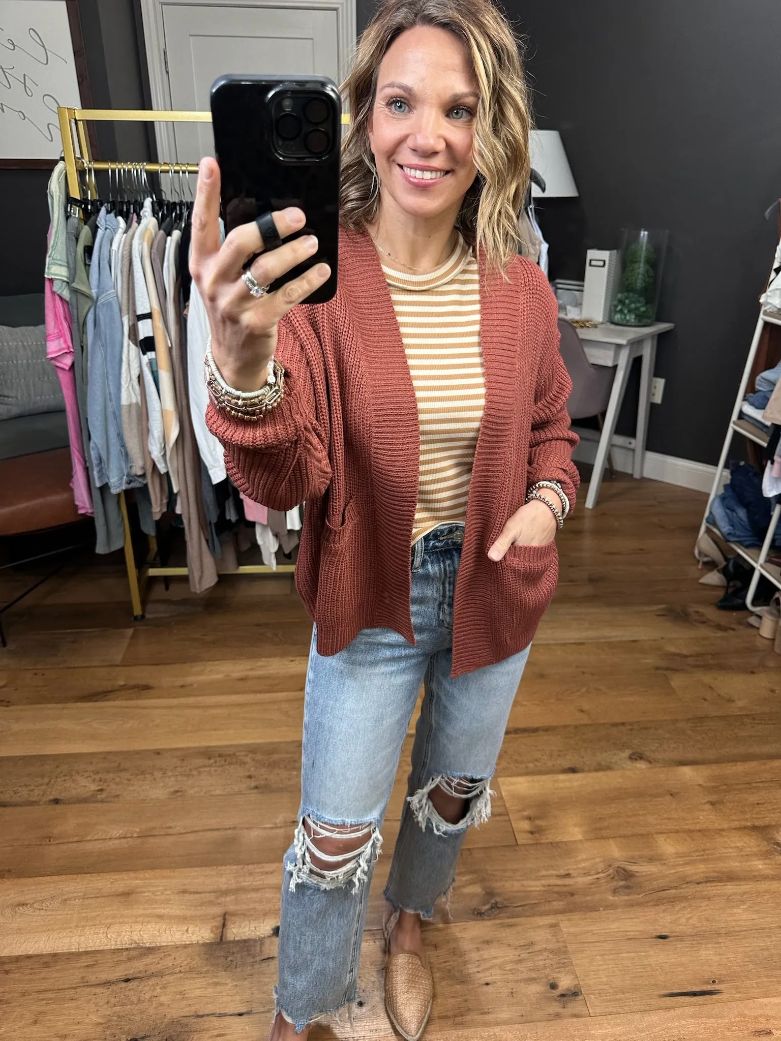 Occupy My Mind Pocket Cardigan - Multiple Options