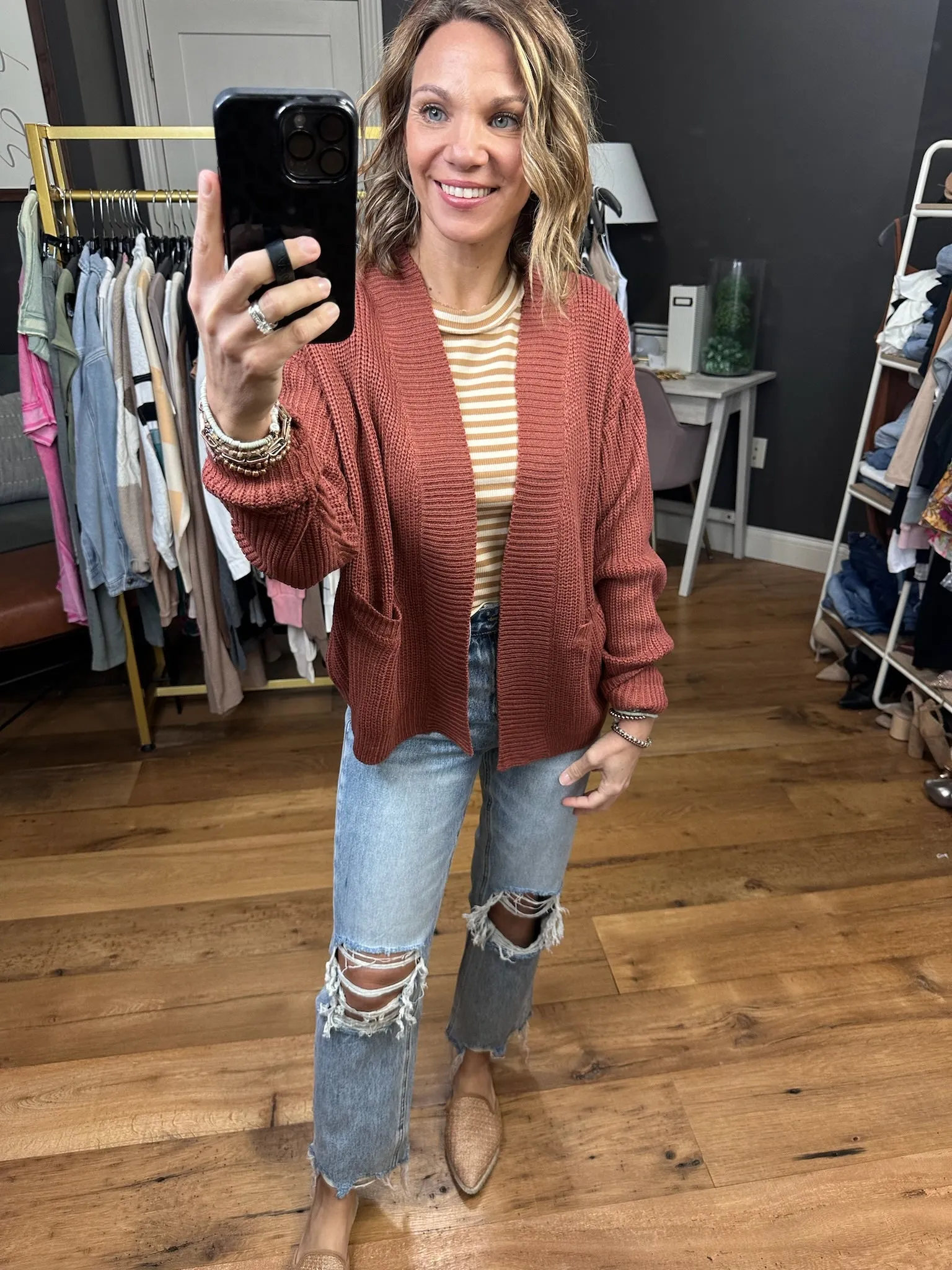 Occupy My Mind Pocket Cardigan - Multiple Options
