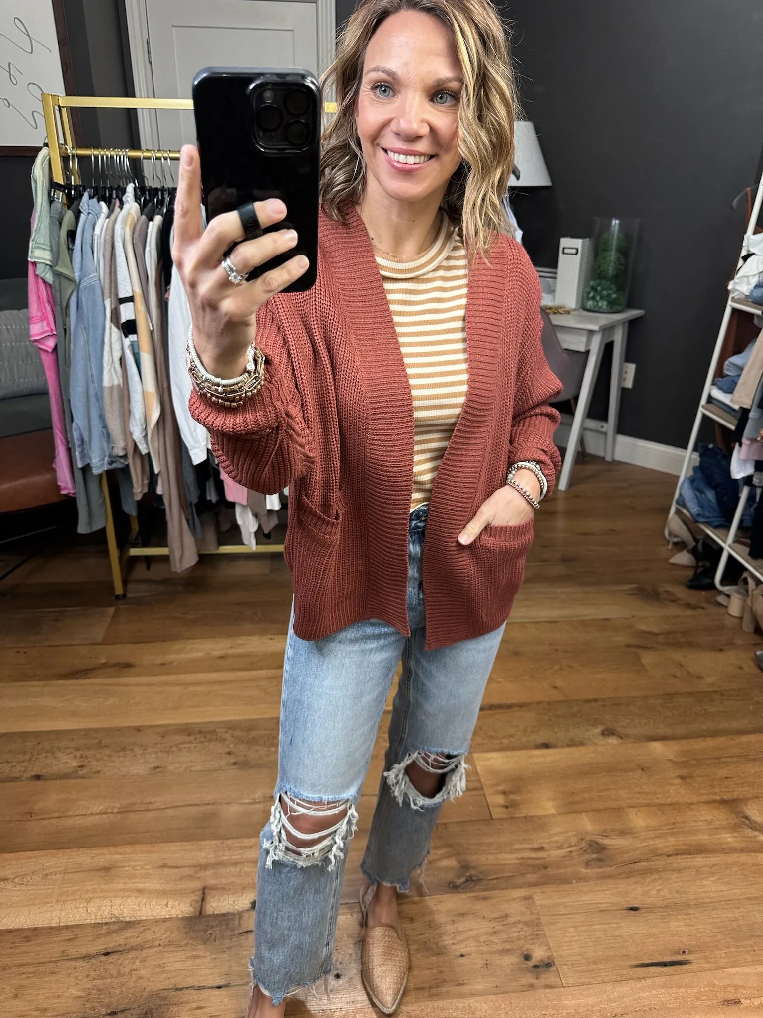Occupy My Mind Pocket Cardigan - Multiple Options