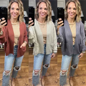 Occupy My Mind Pocket Cardigan - Multiple Options