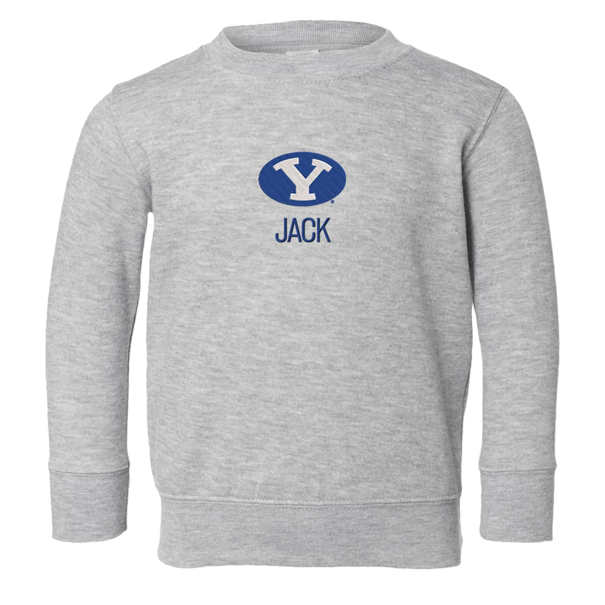 Personalized Brigham Young Cougars Toddler Crewneck Sweatshirt