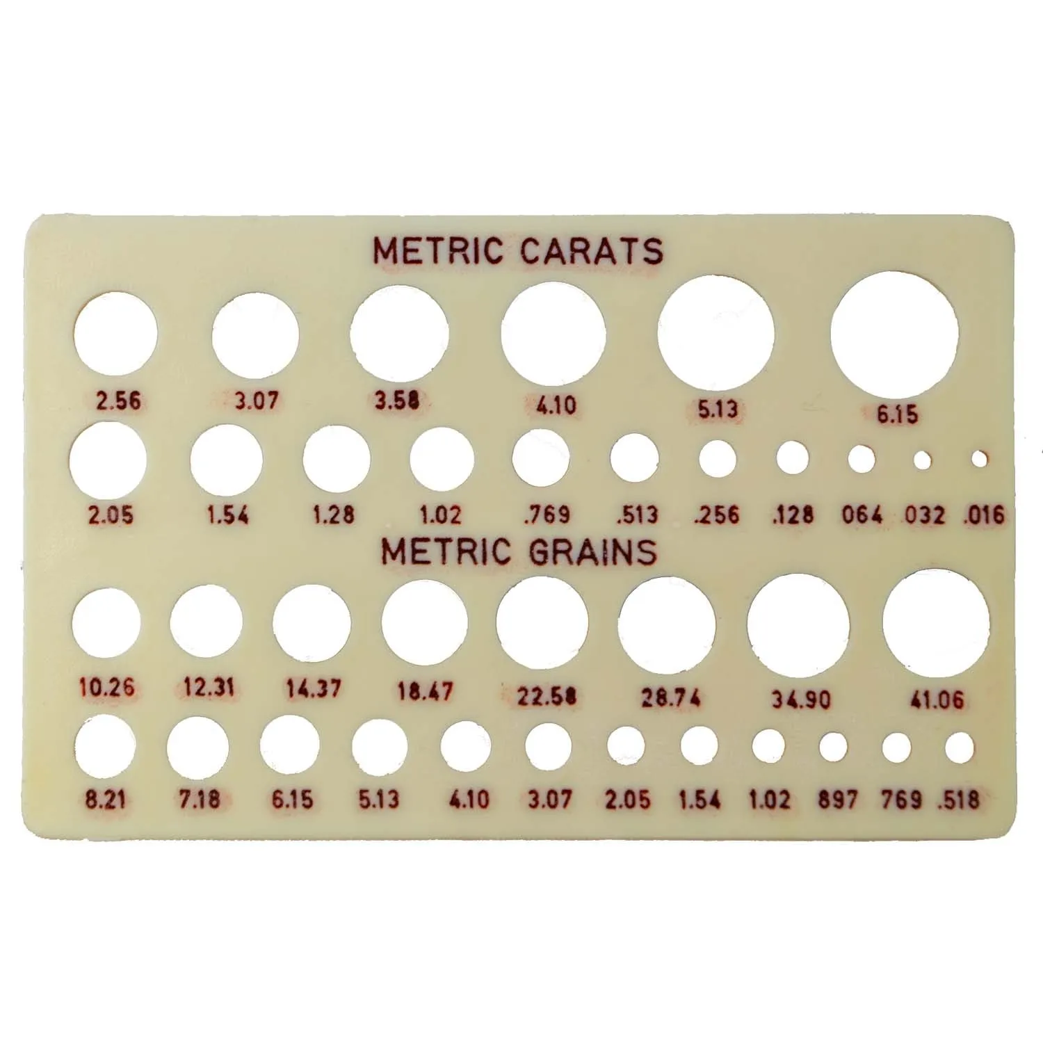 Plastic Diamond and Pearl Gauge