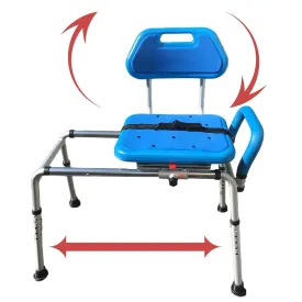 Reconditioned - Gateway Premium Sliding Bath Transfer Bench with Swivel Seat PADDED