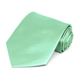 Seafoam Satin Staff Tie