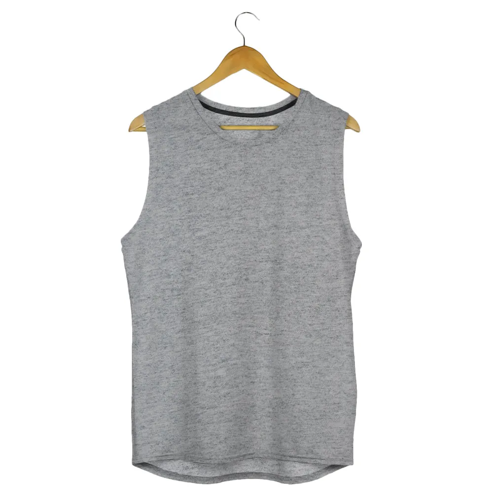 Sleeveless T shirt - Grey Melange