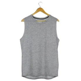 Sleeveless T shirt - Grey Melange