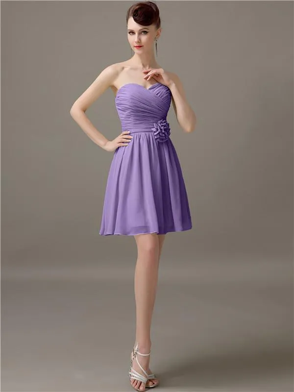 Sweetheart Short A-Line Bridesmaid Dresses