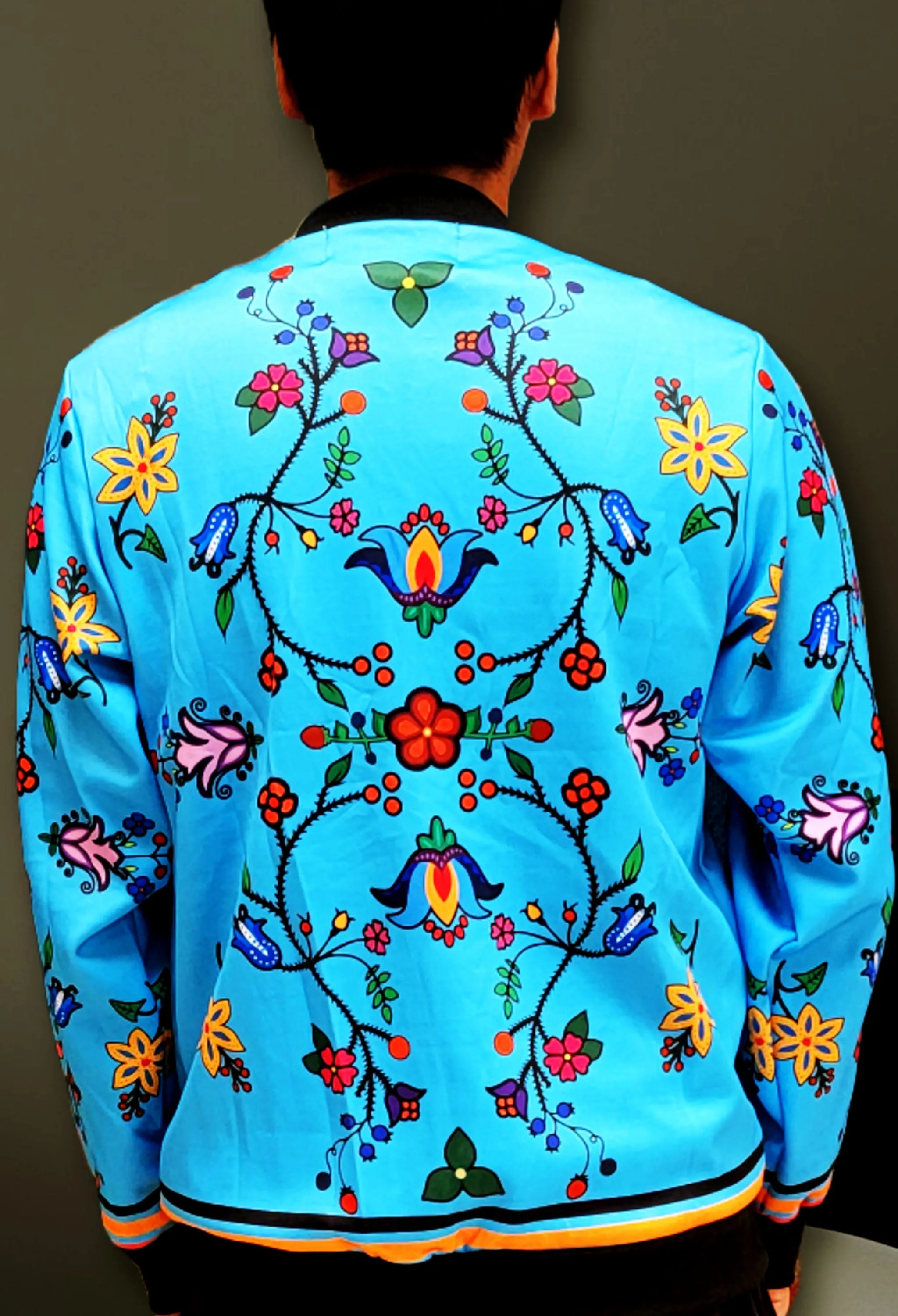 Turquoise bomber jacket