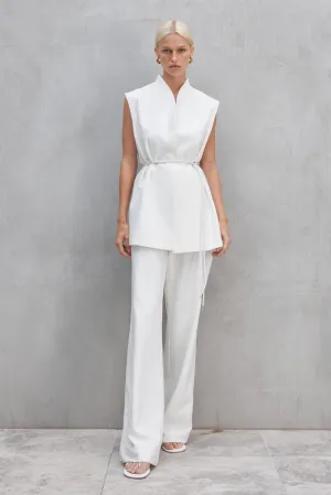 VIVIEN HI WAISTED PANT | White