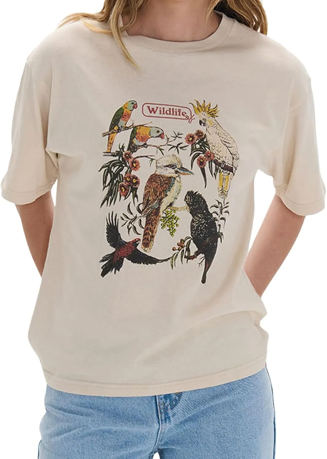 Women Y2K Oversized Graphic Tshirt Short Sleeve Aesthetic Floral Loose Fit Tees Teen Girl Summer Coastal Baggy Tops