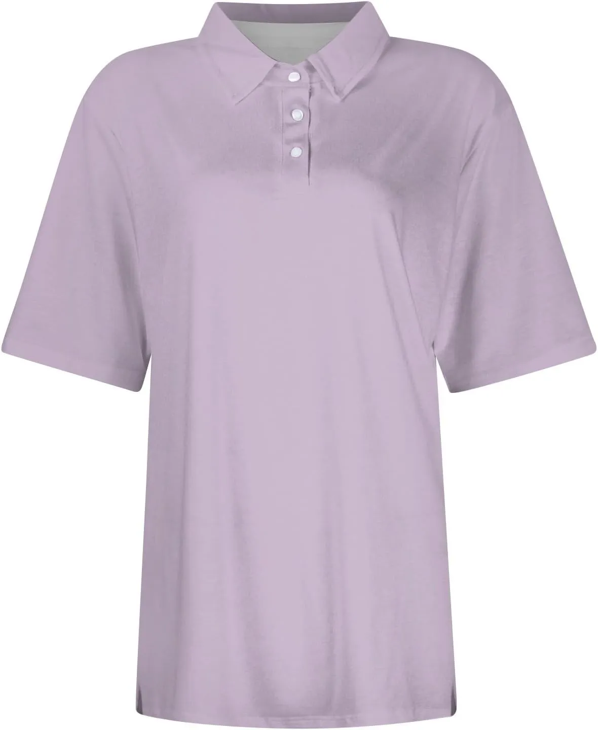 Womens Golf Shirt Polo Shirts for Women Short Sleeve Button Lapel Collared Summer Tops Casual Work Basic Tees