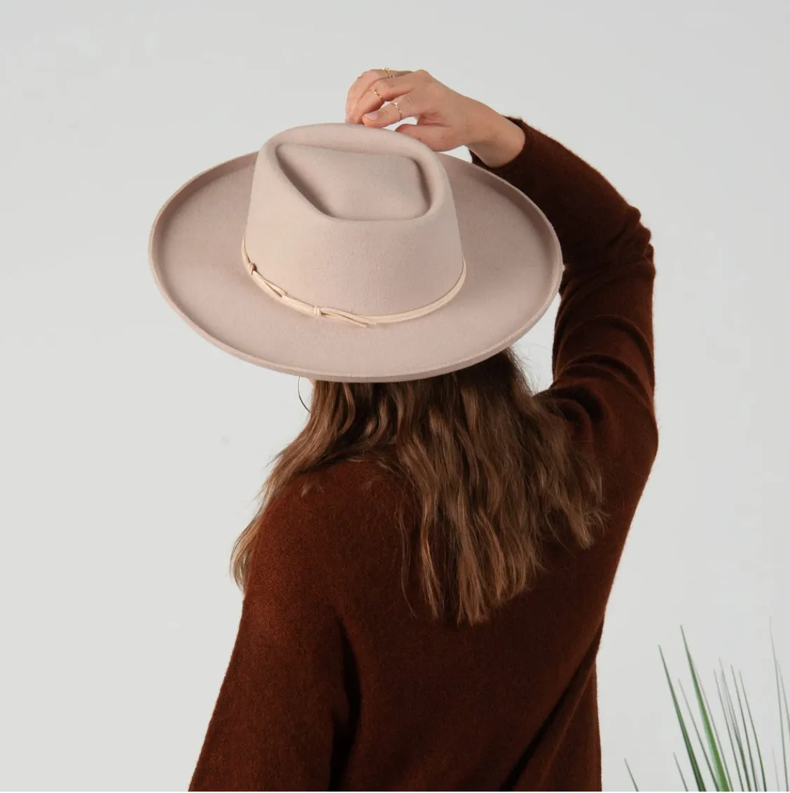 Wool Fedora with Trim