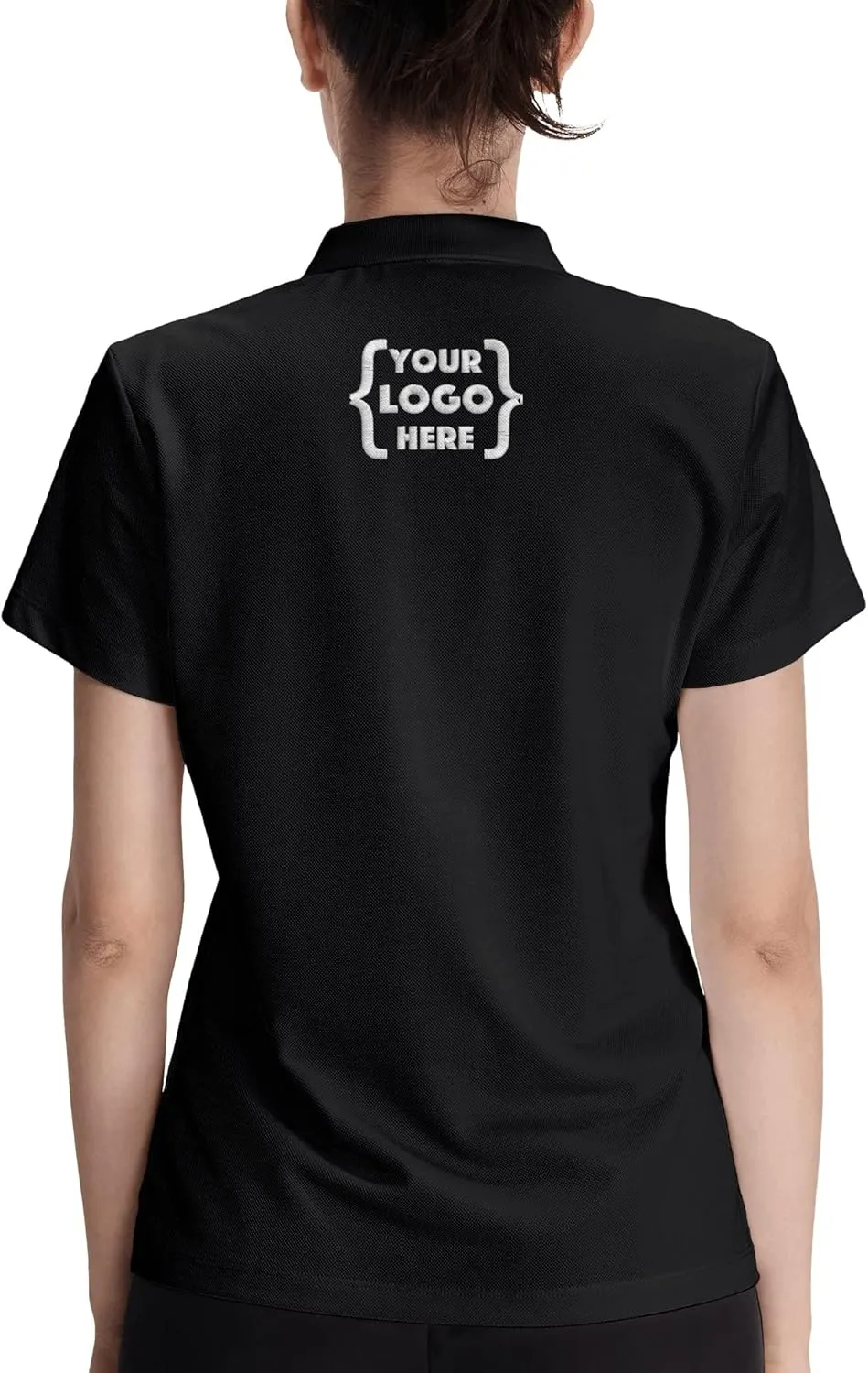 Xiovio Customize Custom Women's Polo Shirts Golf Tees | FrontBack Print, Embroidery Personalized with Text & Logo