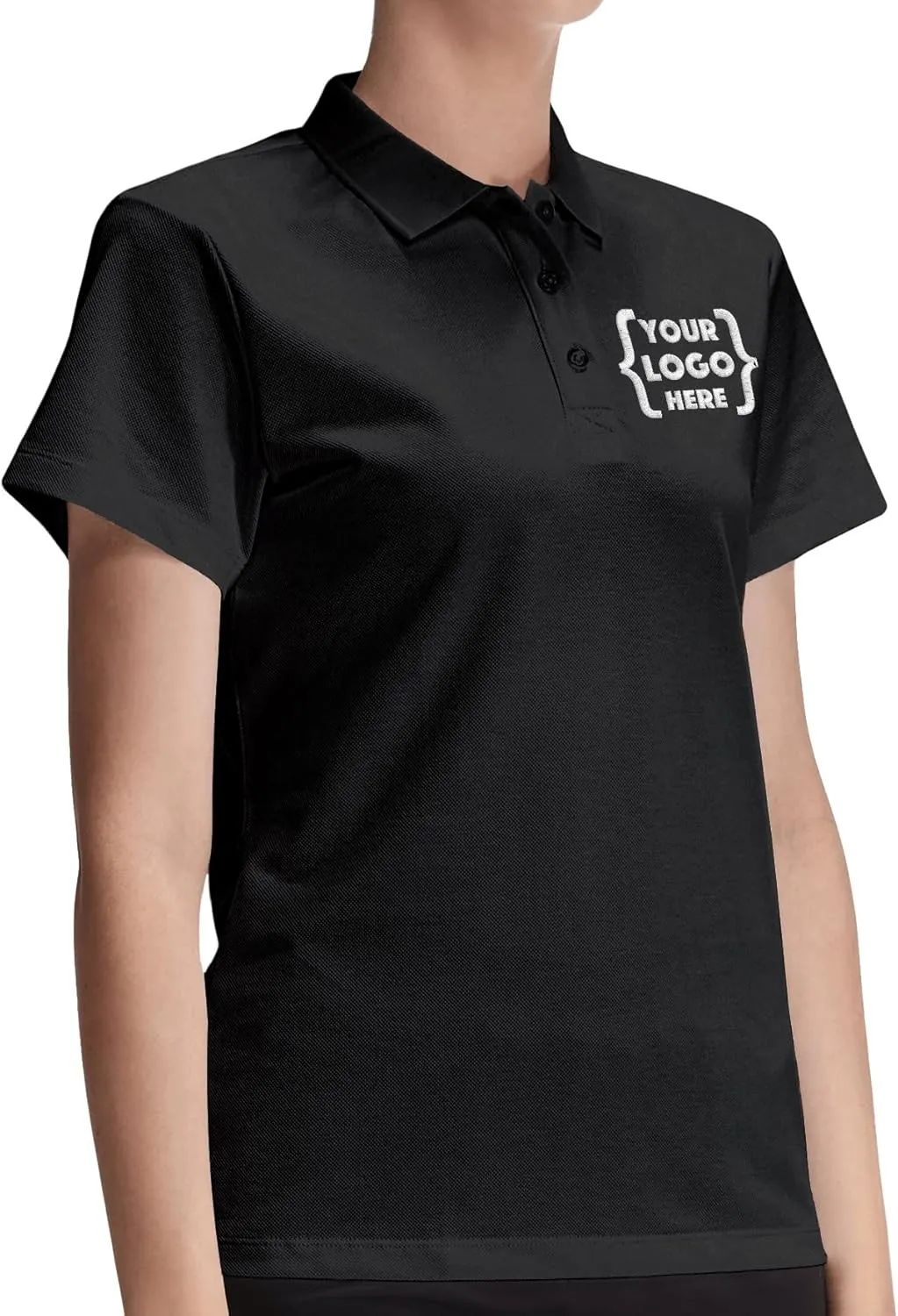Xiovio Customize Custom Women's Polo Shirts Golf Tees | FrontBack Print, Embroidery Personalized with Text & Logo